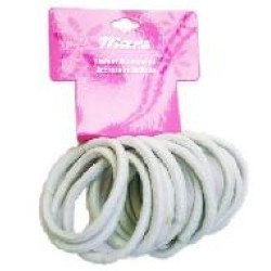 White Elastic Hair Bands