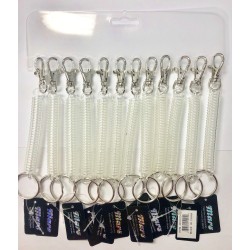 Clear Coiled Keychain