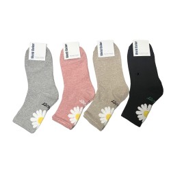 Crew Cotton Socks - Flower