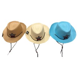 Kids Cowboy Straw Hat
